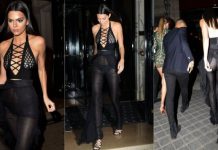 Fotos: Kendall Jenner se mostró semidesnuda en París