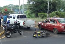 Managua: Irrespeto de señales de tránsito causa lesionados