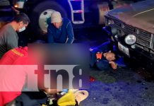 Motociclista gravemente lesionado tras ser embestido en el sector del Guanacaste Nicaragua, managua, accidente , motociclista,