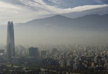 Santiago de Chile ahogado por una nube de contaminación