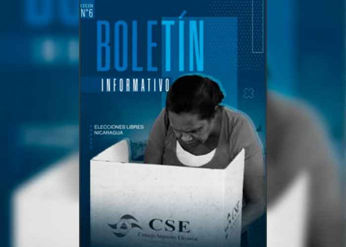 17 nicaragua, consejo supremo electoral, boletin infomativo, elecciones, partidos politicos