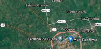 nicaragua, accidente de transito, rivas, fallecido, policia nacional