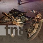 Impacto frontal entre motociclistas en el barrio La Fuente deja a una persona fallecida nicaragua, managua, sucesos, accidente de transito,