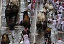 En fotos: Cinco heridos en España tras primer encierro de San Fermín