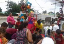 Fiesta por inicio de campaña de la buena esperanza en el distrito VII