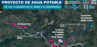 nicaragua, enacal, obras, el rama, la esperanza, sistema de agua