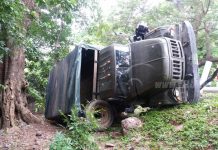 Camión del Ejército de Nicaragua se vuelca en La Trinidad, Estelí