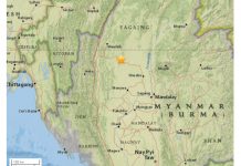 Terremoto de 6,9 grados sacude Birmania