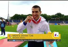Gabriel Cuadra ganó medalla de bronce en Parapanamericanos
