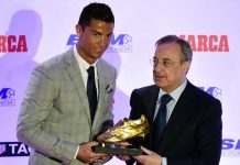CR7 recibe la Bota de Oro