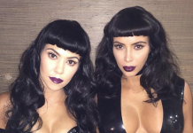 En fotos: Kim y Kourtney Kardashian vampiresas en latex