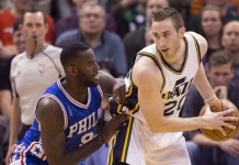 Hayward anota 24; Jazz supera a 76ers