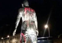 Estatua de Cristiano sufrió acto vandálico