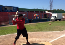 Cabrera calentó en el Roque Tadeo