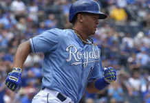Cheslor Cuthbert enfocado en el Spring Training