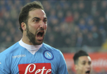 Higuaín marca de nuevo y Napoli golea 5-1 al Empoli
