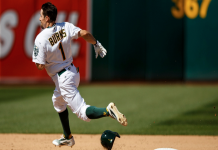 Burns pasa de Atléticos a Reales por Brett Eibner