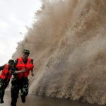 China en alerta roja por el tifón Fitow