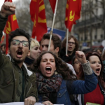Jóvenes franceses protestan contra política de inmigración