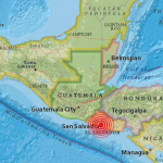 Tres sismos de baja intensidad sacuden a El Salvador