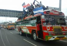 Llega caravana de Masaya, Granada y Rivas a Managua