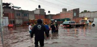mexico, centra de abasto, productos, lluvias, inundaciones, corriente,
