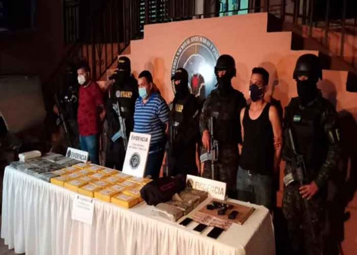 honduras, talanga, fnamp, detencion, droga, trasporte, autoridades, cocaina,