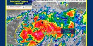 pacifico, formacion, depresion tropical, servicio metereologico, monitoreo,