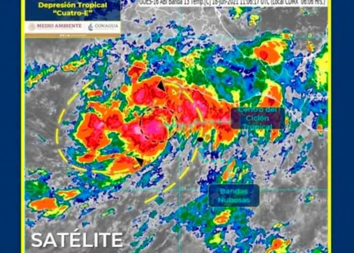 pacifico, formacion, depresion tropical, servicio metereologico, monitoreo,