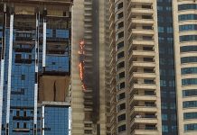 Se incendia rascacielos en Dubái