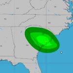 Estados unidos, carolina del sur, tormenta tropical Danny, tierra,