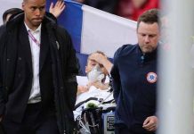 Christian Eriksen se desploma en pleno partido eriksen, dinamarca, eurocopa, futbol, europa,