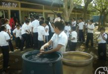Instalan tanques para almacenamiento de agua en escuela René Schick de Managua