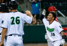 Munguía descarga su cuarto jonrón esta temporada ismael, munguía, eugene, emeralds,