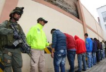 Detienen a 21 integrantes de banda criminal colombiana