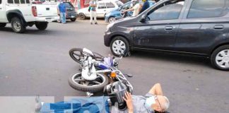 nicaragua, managua, accidente, lesionado, motociclista,