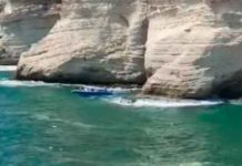 libano, beirut, accidente, lanzamiento, joven, acantilado, barco, golpe,