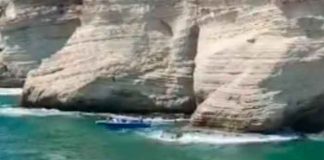 libano, beirut, accidente, lanzamiento, joven, acantilado, barco, golpe,