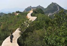 Restauración daña parte de la Gran Muralla China