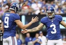 Eli vuelve a conectar con Cruz; Giants superan a Saints