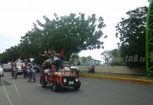Caravanas del norte entran a Managua a celebrar otro 19