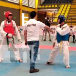 Atletas participan de la competencia de Taekwondo en el Polideportivo España nicaragua, managua, juegos juveniles, Taekwondo,