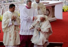 Video: Papa Francisco sufre caída en Polonia