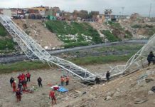 Varios heridos por el derrumbe de un puente en Reino Unido