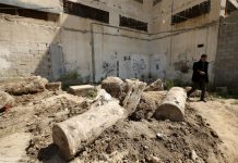 Albañiles encuentran ruinas bizantinas en Gaza