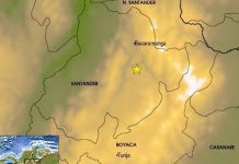 Sismo de magnitud 5,0 sacude Colombia