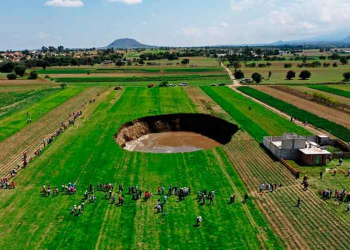 Socavon mexico, imagenes, socavon, puebla, afectaciones,