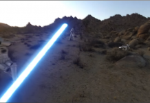 Vive una verdadera pelea de «Star Wars» en un video