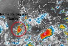 Se forma en el Pacífico tormenta tropical Darby