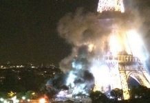 Video: Se desata incendio en cercanías de torre Eiffel